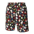 thumbnail image 4 of Logiee Rose Rabbit Print Mens Swim Trunks Quick Dry Board Shorts,Breathable Hawaii Beach Shorts Swimwear Bathing Suits-3X-Large, 4 of 6