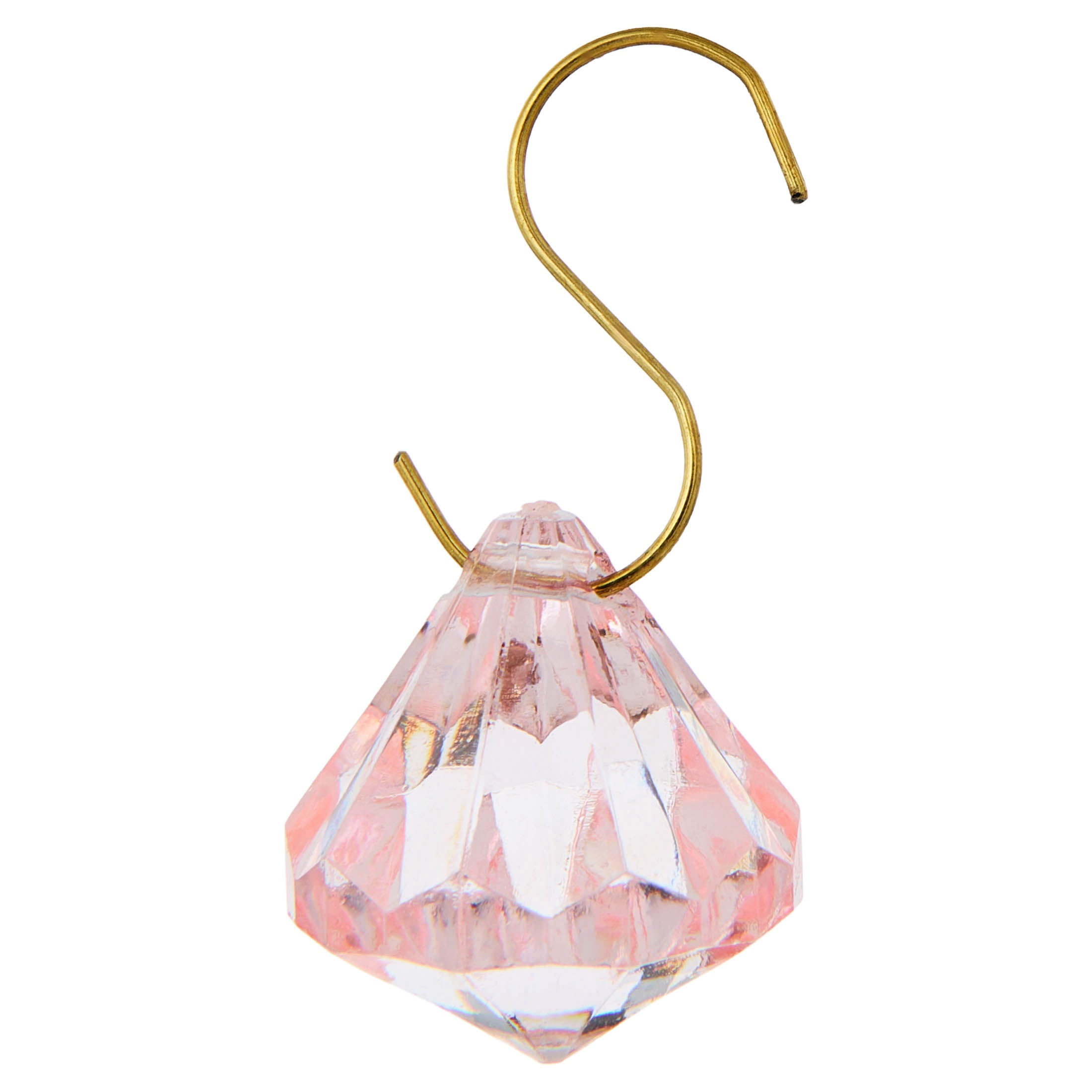 25-Count Pink Gem Mini Christmas Ornaments, 1", by Holiday Time