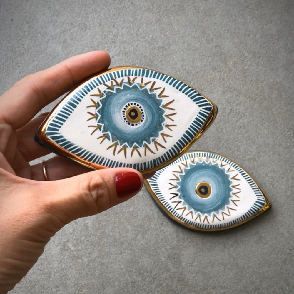 Evil Eye Acrylic Coasters – Shira Auman Art & Design
