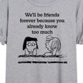 thumbnail image 3 of Peanuts - Friends Forever  - Juniors Ideal Flowy Muscle T-Shirt, 3 of 6