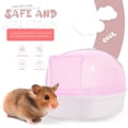 thumbnail image 5 of GAXIRE 2Ud Cubeta Rosa Para Bañarse De Hámster Con Transparente Fácil De Usar En Casa, 5 of 5