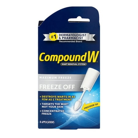Freeze Off Wart Removal System - Effectively Removes Warts in as Few as One Treatment - 8 Disposable Applicators, Easily and effectively remove warts in.., By Compound (Best Way To Remove Wart On Finger)