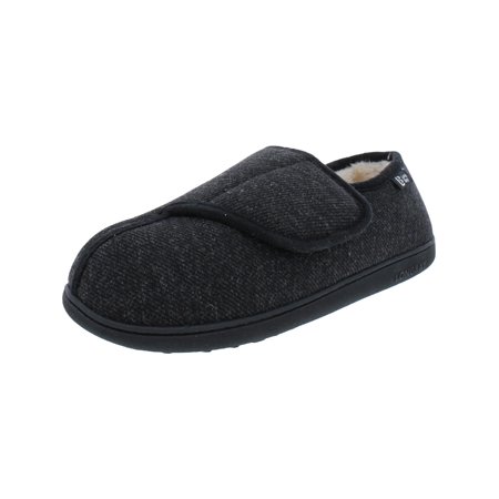 

LongBay Mens Adjustable Round Toe Slip On Moccasin Slippers