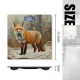thumbnail image 2 of High Precision Body Weight Scale Smart Bathroom Scales with Large LCD Display(400lbs),Decorative for Bedroom-Red Fox Standing In The Snow Surrounded By Dense Forest Foliage, 2 of 4