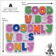 thumbnail image 3 of 40 Count Good Vibes Only Napkins, Text Theme, 2 Packs of 20, 3 Ply Paper, Luncheon Size, 6.75 x 6.75 Inches, Food Safe Inks, 3 of 6