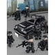 thumbnail image 3 of Juegos de bloques de construcción coches de policía negros muñecas de policía juguetes de montaje de partículas pequeñas 24 + j779 colores del desierto, 3 of 4