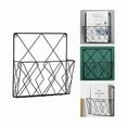 thumbnail image 4 of Wall Mounted Newspaper Holder Newspaper Shelf Storage Rack Black Draw, 4 of 5