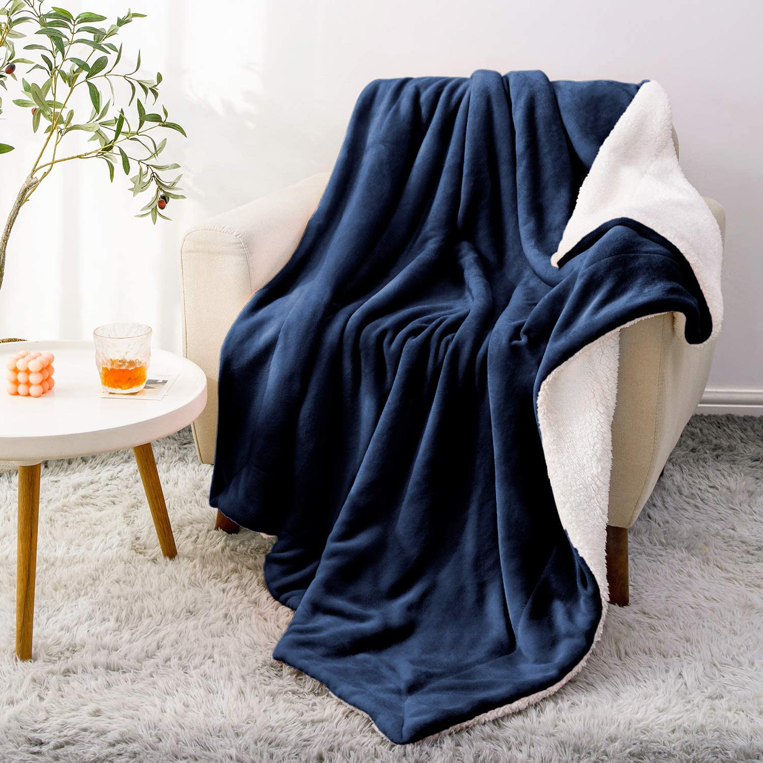 StangH Velvet Curtains & Flannel Fleece Blanket Twin Size 