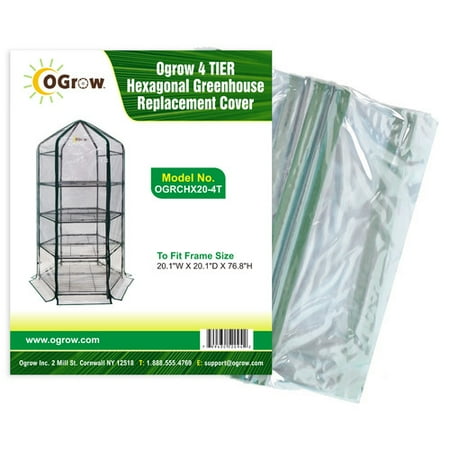 greenhouse cover replacement hexagonal tier ogrow frame covers walmart fit apos wayfair supplies