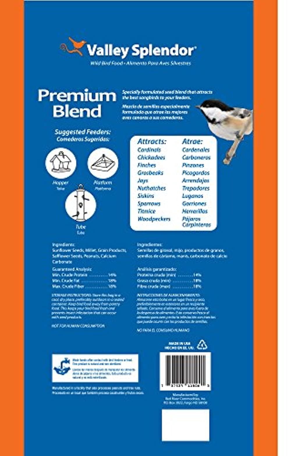Valley Splendor 8 Lb. Premium Blend Wild Bird Seed 386