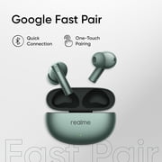 realme Buds Air 6 True Wireless Earbuds, 50dB Active Noise Reduction, Hi-Res Sound, LHDC, 12.4mm Dynamic Bass Driver, 6 Mics Clear Call, 40H Battery, Bluetooth 5.3, IP55 Water Resistance - (Green)