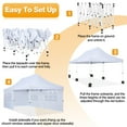 thumbnail image 4 of COBIZI 10x20 Pop up Canopy Tent with 4 Sidewalls, Waterproof Commercial Grade EZ Outdoor Gazebo with UV 50+ Protection, Instant Setup Event Shelter for Parties, Garden, and Camping, White, 4 of 7