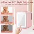 thumbnail image 5 of FREE VILLAGE Mini Fridge for Bedroom,Small Compact Refrigerator for Drom Car Office,4L /6 Cans Beverage Cooler for Food,Portable Skincare Cosmetics Makeup Fridge with Chiller No Freezer -, 5 of 8