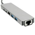 thumbnail image 1 of Type-C Hub, Expansion Dock Hub, Docking Station Mini USB Expander 1000Mbps 1080P for Phine Laptop Mouse Keyboard,etc, 1 of 7