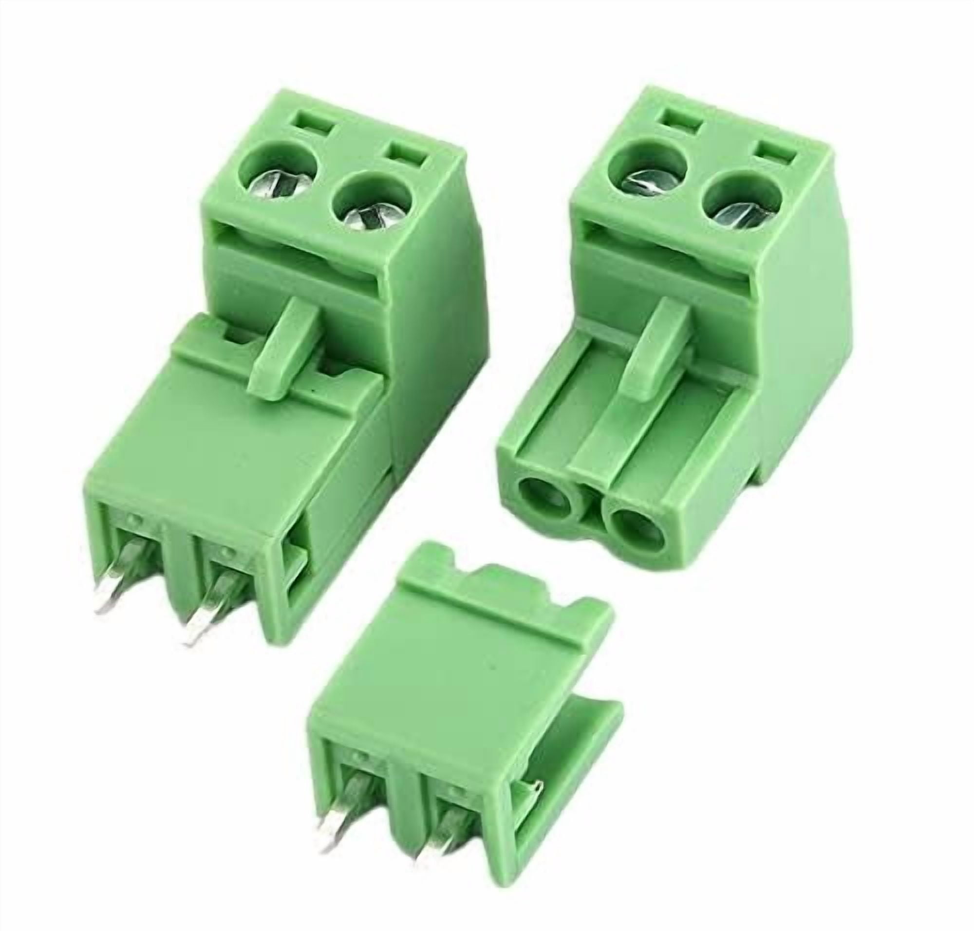 Rochefort 10-pack 2-pin 5.08mm pitch male and female screw terminal block