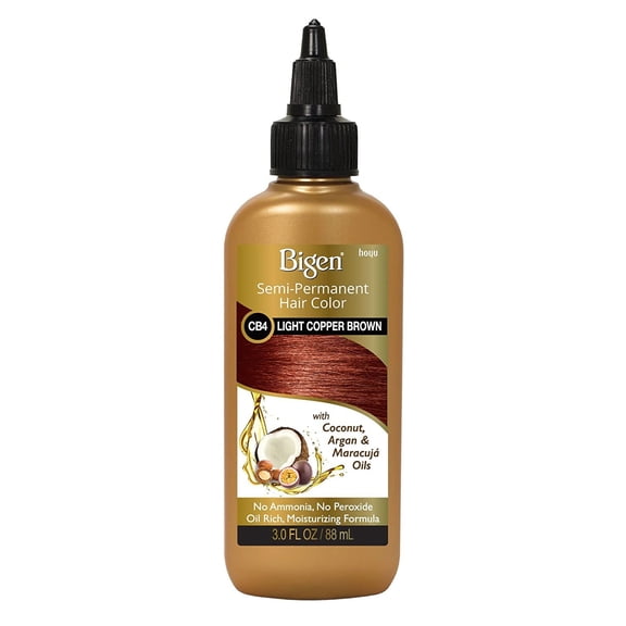 Bigen Semi Permanent Hair Color CB4 Light Copper Brown 3 Oz., Pack of 6
