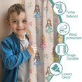 thumbnail image 3 of Blackout Kids Curtains,Beige Princess Watercolor Dress Pattern Childrens Insulated Curtains Set Of 2,Bedroom Essentials,Toddler Room Decor 42"x54", 3 of 5