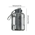 thumbnail image 3 of 1 Gallon Water Bottle with Straw, BPA-Free Motivational Water Jug, Large Capacity Sports Water Bottle for Fitness and Outdoor Activities ( Gray ), 3 of 6
