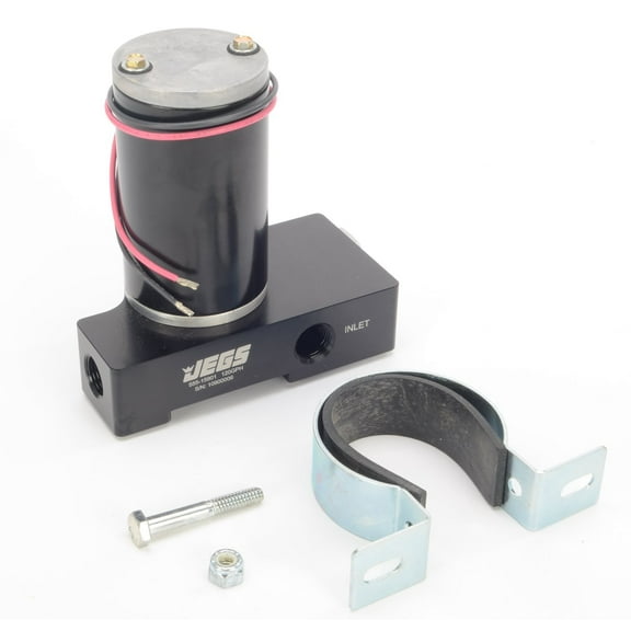JEGS 15901 Ultra-Quiet Electric Fuel Pump 120 gph 3/8 NPT Ports Up to 600 HP (ca
