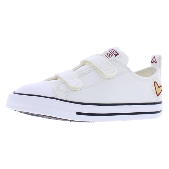 Converse Chuck Taylor All Star 2V Oxford Infant/Toddler Shoes Size 9, Color: Vintage White/Back Alley Brick