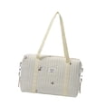 thumbnail image 1 of Bolso de mano elegante para mamás modernas, diseño exclusivo en tono neutro; Bolsa de pañales, bolsa de mano para mujer, bolsa de maternidad para Flor marrón, 1 of 8
