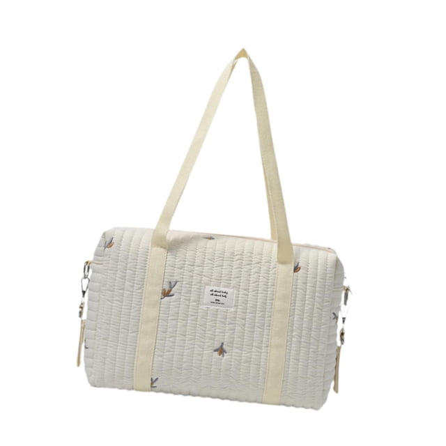 Bolso de mano elegante para mamás modernas, diseño exclusivo en tono neutro; Bolsa de pañales, bolsa de mano para mujer, bolsa de maternidad para Flor marrón