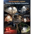 thumbnail image 6 of Rechargeable LED Work Light 10000LM 13000mAh, Portable Magnetic Jobsite Light with Hook, 4 Modes Waterproof Outdoor Work Light for Construction, Camping, Garage, Power Outages, 6 of 9