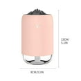 thumbnail image 3 of YiBai Flame Humidifier USB Car Aromatherapy Sprayer Night Hydration Mini Portable Humidifier,for Men Dad,Pink, 3 of 5