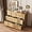 Oak, variant on Fameill Dresser for Bedroom, 9 Drawer Wide Dresser Organizer with Charging Station, Tall Dresser for Hallway, Wood Dresser with Metal Handles, Ash Grey