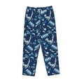 thumbnail image 4 of Goofa Blue Bus Printed Soft Pajama Pants for Women, Wide Leg Comfy Casual Lounge Yoga Pants-Small, 4 of 9