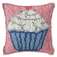 thumbnail image 4 of veasfak Latch Hook DIY Cushion Cover Rug Carpet Making Embroidery Ice Cream, 4 of 9