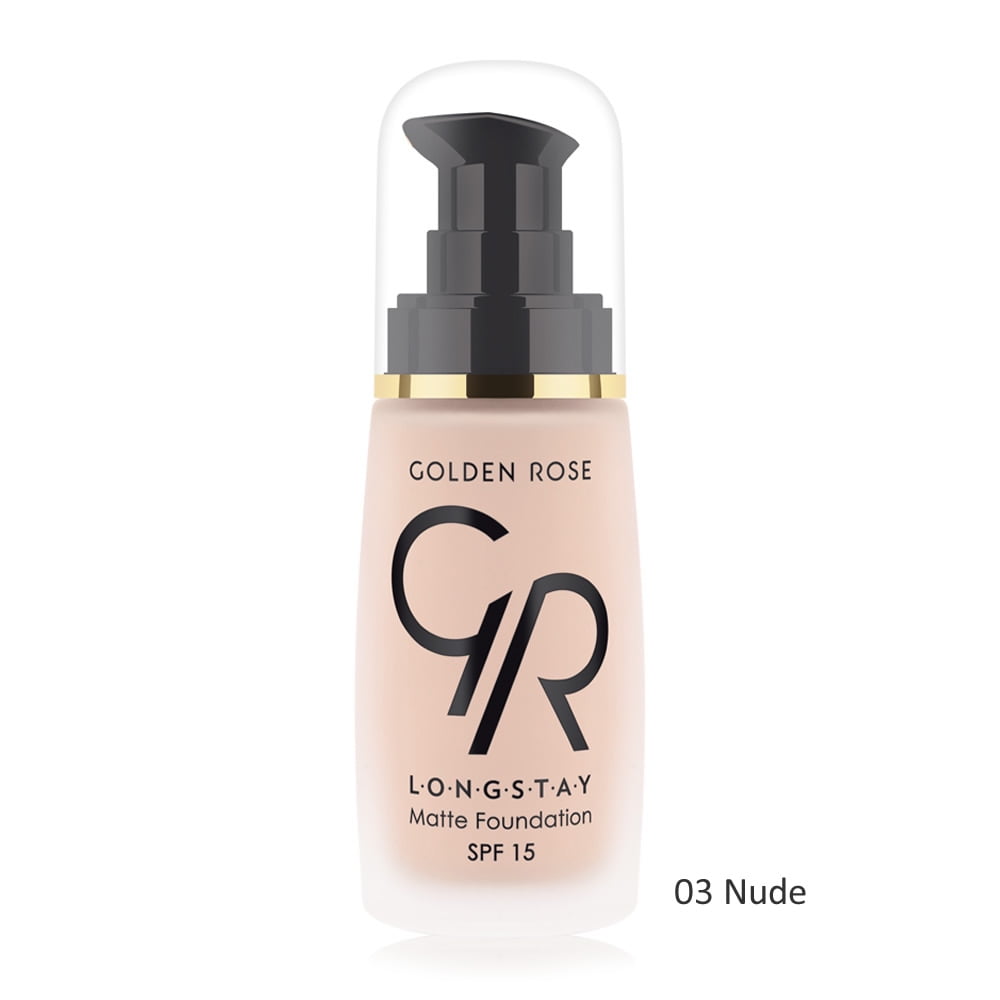 Golden Rose Longstay Matte Oil Free Foundation Foundation 03 Nude Walmart Com Walmart Com