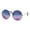 silver blue purple, variant on Classic Oversize Joplin Style Hippie Round Circle Lens Sunglasses Silver Blue Purple