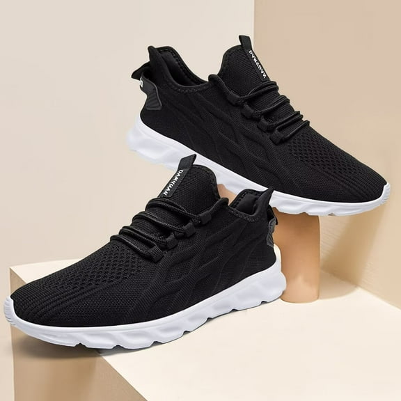 Tvtaop Men's Sports Shoes Comfortable Soft Fitness Walking Shoes