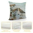 thumbnail image 4 of ONETECH  Square Throw Pillow Covers Cute Birds on Beach Pillow Cases Decorative for Home Bedroom Sofa Beautiful Sea Landscape Animal Nature Print Pillowcases Standard, 4 of 5
