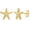 Gold-Starfish- 1 Pair, variant on Minimalist 925 Sterling Silver Stud Earrings Set, 14K Gold Plated Hypoallergenic Tiny Bar Dot Heart Star Studs for Women & Men