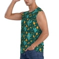 thumbnail image 3 of Fotbe Men's Pineapple And Cactus Print Men's Sleeveless Muscle Tank Tops Casual T-Shirts for Gym Workout Beach-XX-Large, 3 of 8