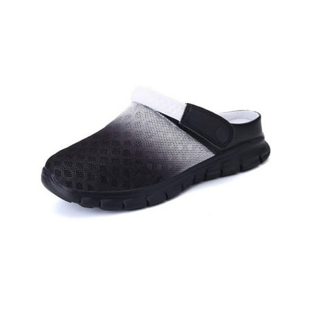 Mens Slip On Shoes Breathable Mesh Sandals Hollow Slipper Beach Casual Flip Flops
