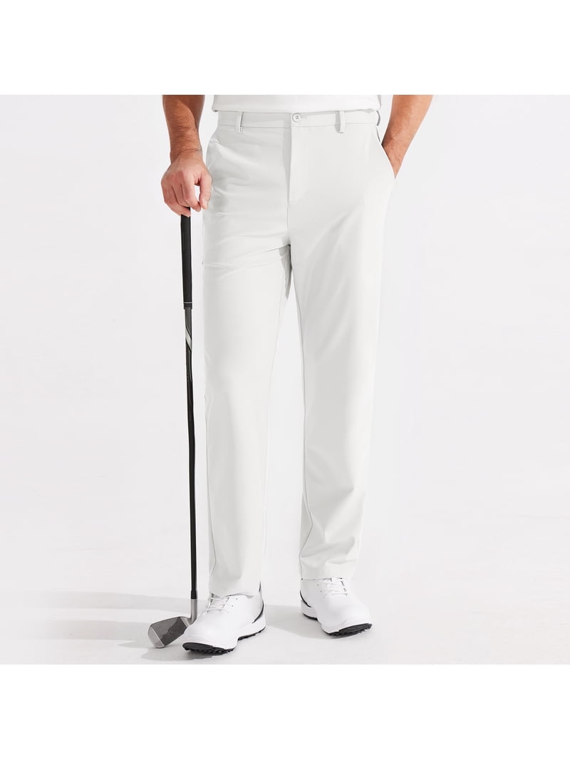 mens white casual dress pants AK Beauty Men's Flat Front Suit Pants Modern Slim Fit Tapered Casual Pants  Separate Pants White 32Wx32L at Amazon Men's Clothing store