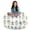 White/Robots, variant on Posh Creations Bean Bag Stuffable Cover Only - Toy Organizer, Canvas, Kids, 3 ft, Birds on White