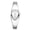 silver, variant on Women's Analog Quartz Cuff Bracelet Watch: Teardrop Dial with Dot Markers Removable Band Stainless Steel Watch for Women