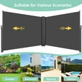 thumbnail image 6 of Pirecart 238" x 71" Dark Grey UV Resistant Waterproof Outdoor Panel Privacy Screens, 6 of 7