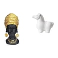 thumbnail image 1 of Estatua de mujer africana,Estante de oficina con estatua de mujer africana,Adorno de figura de resina delicado para el hogar,Estatua del caballo,Estatua de caballo para decoración del, 1 of 8