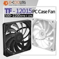 thumbnail image 3 of ID COOLING TF-12015 Chassis Fan 12V 4Pin PWM 500-2200RPM Silent High Air Volume Ultra Thin Thickness 15MM PC Case CPU Cooler Fan, 3 of 7