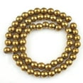 thumbnail image 6 of HOOUN 2 3 4 6 8 10 12mm Natural Hematite Faceted Round Loose Bead For Jewelry Making-Matte Gold-3mm about 120pcs, 6 of 8