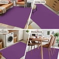 thumbnail image 6 of Dark Purple Area Rugs 3x5 for Living Room, Farmhouse Solid Purple Color Modern Art Non Slip Washable Rug Runner, Low Pile Indoor Floor Carpet Mat Bathroom Rugs for Bedroom, Kids Room, 6 of 9