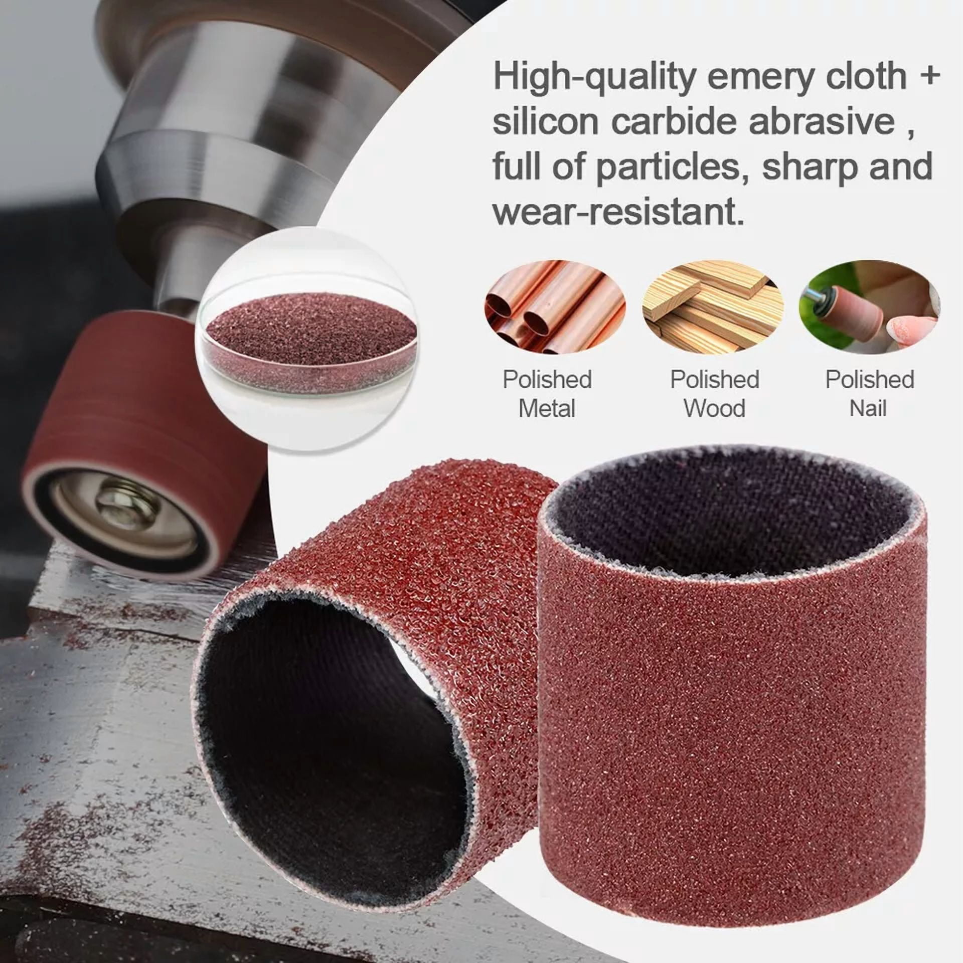 CRESTIN- 186Pcs Grinding Sanding Polishing Set Rotary Tool Accessories Kit For Dremel