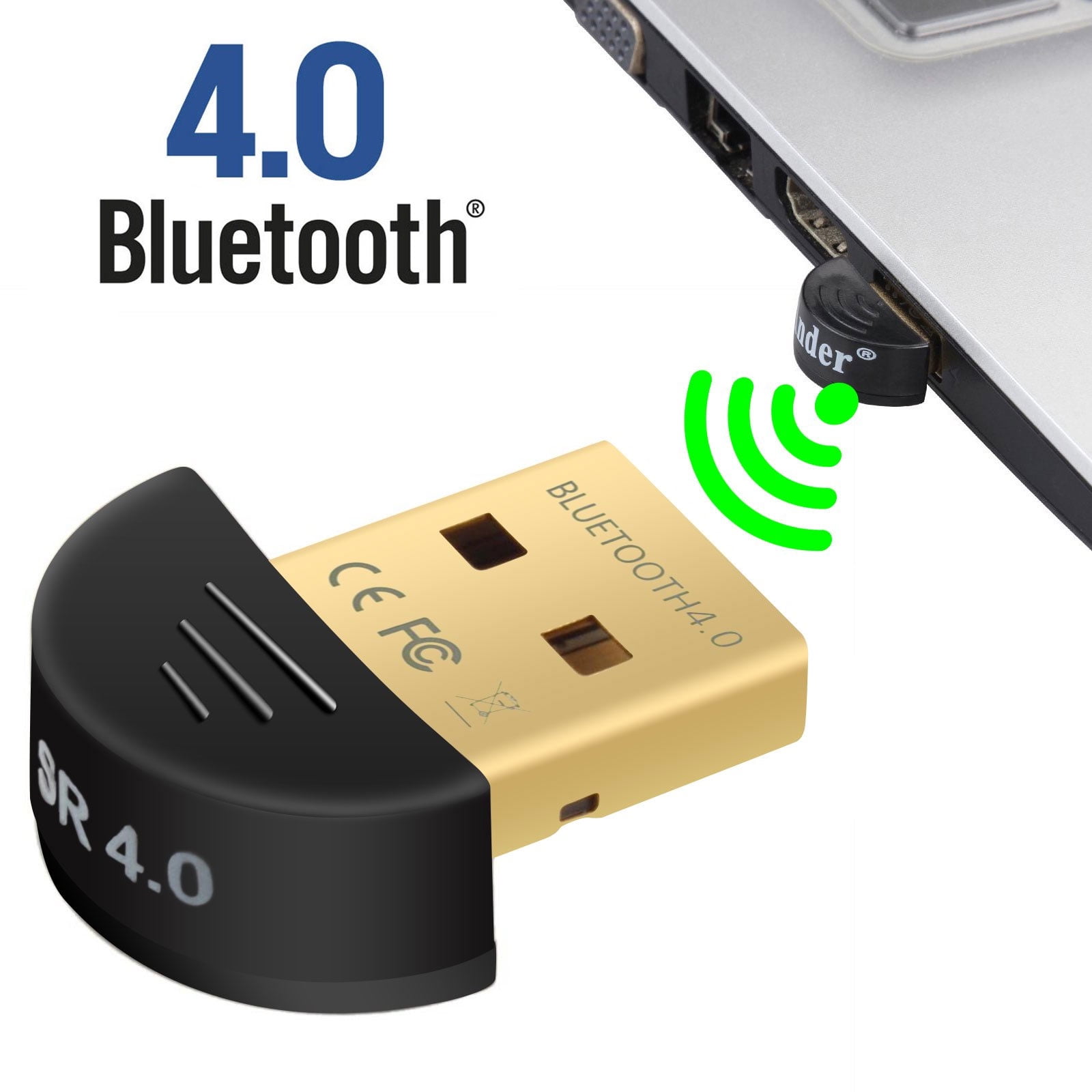 Mini USB Bluetooth V4.0 20M 3Mbps Dual Mode Kabellos Adapter Round Win7 /8/XP 