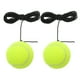 thumbnail image 5 of Juego de 2 pelotas de tenis portátiles con cuerda elástica para entrenamiento, pelota de tenis con cuerda, pelota de tenis para practicar, pelota de tenis única para jugadores., 5 of 8