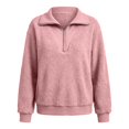 thumbnail image 6 of Byworldtasic Long Sleeve Sweatshirt for Women Half Zip Fuzzy Oversized Pullover Tops Loose Warm Sweatshirts, 6 of 8